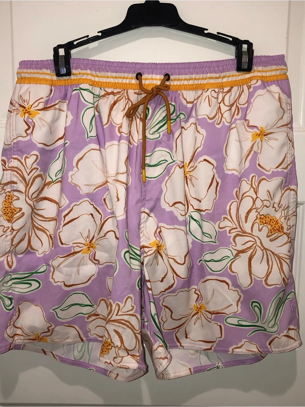 New Free People Agua Bendita MENS Joe Floral Swim Trunks Swimsuit sz 38/XL